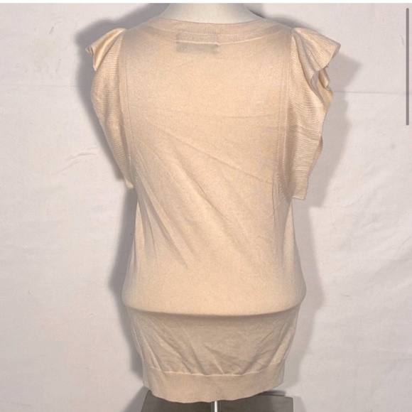 Club Monaco Silk Cashmere Blend Sleeveless V Neck Sweater - Picture 3 of 11